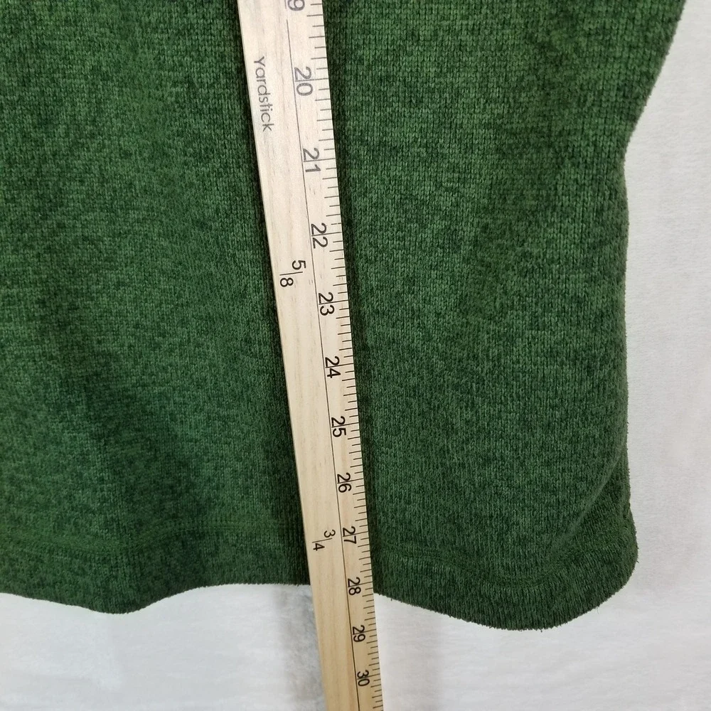The North Face Gordon Lyons 1/4 Zip Fleece Pullover Men XL Green Heather Sweater